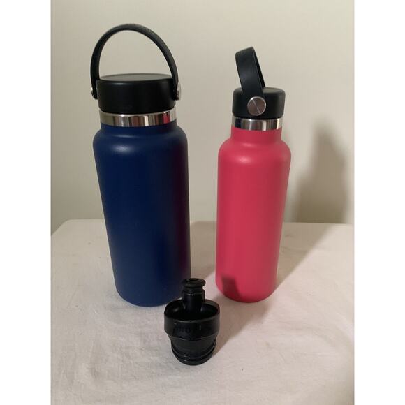 Hydro Flask Water Bottle Cobalt 32oz Watermelon 18oz Wide Standard Mouth Set 2 - Picture 3 of 9